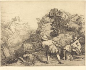 Allegory of the Peasant and Fortune by Alphonse Legros