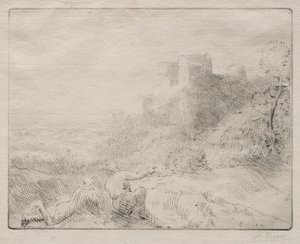 An Old Chateau by Alphonse Legros