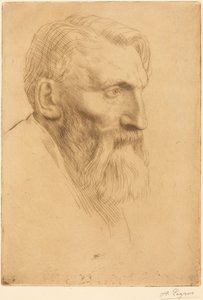 Auguste Rodin by Alphonse Legros
