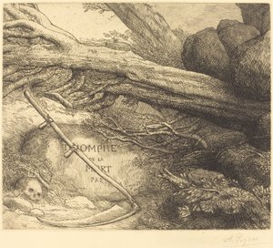 Avalanche: Frontispiece for Triumph of Death by Alphonse Legros