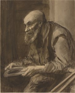 Beggar with Crutches by Alphonse Legros