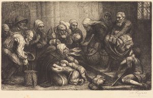Beggars of Brussels (The Beggars of Bruges) by Alphonse Legros