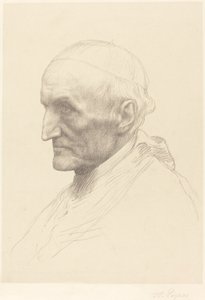 Cardinal Manning, 2nd plate by Alphonse Legros
