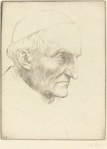 Cardinal Manning, 3rd plate by Alphonse Legros