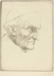 Cardinal Manning, 3rd plate by Alphonse Legros