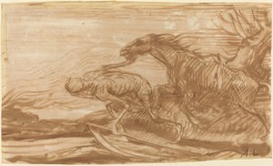 Death and Its Horse by Alphonse Legros