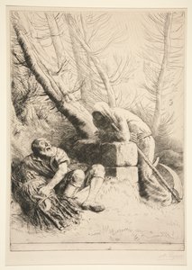 Death and the Woodcutter by Alphonse Legros