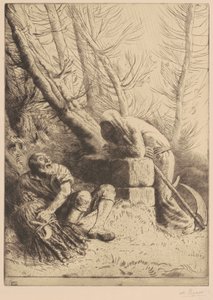 Death and the Woodcutter, 4th plate