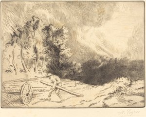 Edge of a Forest in Bourgogne by Alphonse Legros