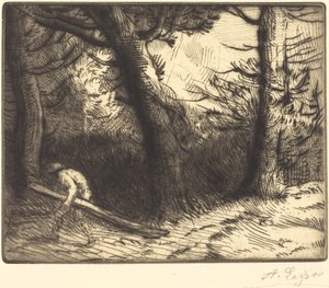 Edge of a Forest in Bourgogne by Alphonse Legros