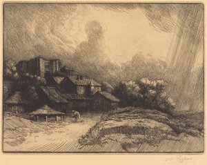 Farm at the Monastery by Alphonse Legros
