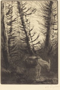 Farmer and His Donkey by Alphonse Legros
