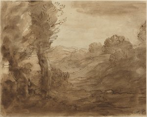 Footpath in Burgundy by Alphonse Legros