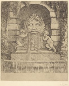 Fountain: Grotesque, Children and Basin by Alphonse Legros