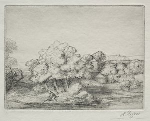 Hamlet near the Lake by Alphonse Legros