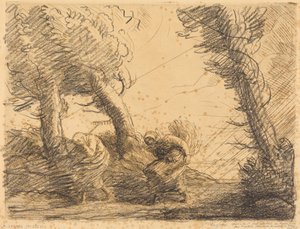 Harvesters Surprised by the Storm by Alphonse Legros
