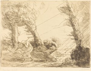 Harvesters Surprised by the Storm
