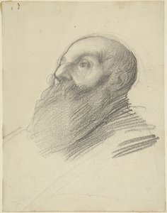 Head of Bearded Man by Alphonse Legros