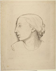 Head of Woman by Alphonse Legros