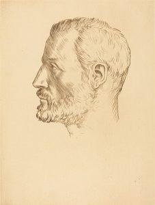 Head of a Man by Alphonse Legros