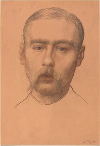 Head of a Man Possible Portrait of Professor E.D. Adams