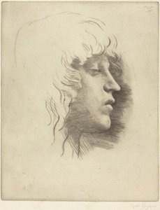 Head of a Young Girl by Alphonse Legros