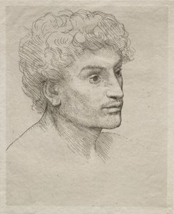 Head of a Young Man by Alphonse Legros