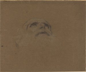 Head of an Old Man by Alphonse Legros