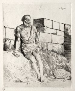 Job (First Plate) by Alphonse Legros