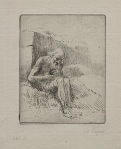Job (2nd Plate) by Alphonse Legros