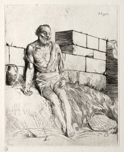 Job First Plate by Alphonse Legros