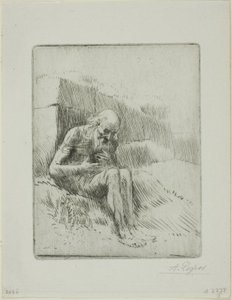 Job, Second Plate by Alphonse Legros