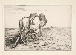 The Plow by Alphonse Legros