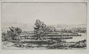 Landscape by Alphonse Legros