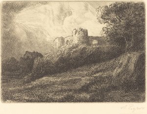 Landscape by Alphonse Legros