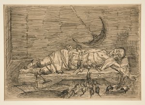 The Pit and the Pendulum, No. 1 by Alphonse Legros