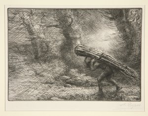 The Return to the Cottage by Alphonse Legros