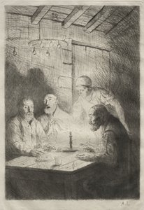 The Supper at Misery by Alphonse Legros