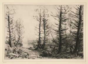The Grand Canal by Alphonse Legros