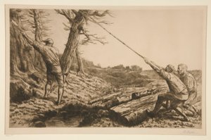 Woodcutters by Alphonse Legros