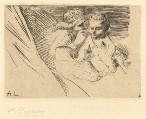 Mab and Cupid by Alphonse Legros