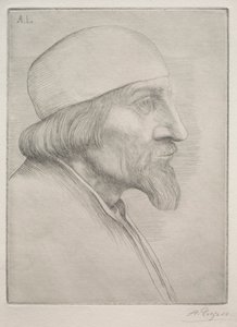 Man in a Skullcap by Alphonse Legros