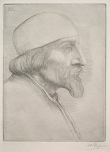 Man in a Skullcap by Alphonse Legros