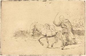 Milkmaid of Boulogne, 1st plate by Alphonse Legros