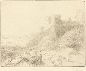 Old Chateau by Alphonse Legros