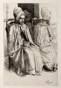Peasant Woman in the Neighborhood of Boulogne by Alphonse Legros