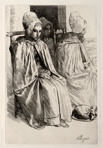 Peasant Woman in the Neighborhood of Boulogne by Alphonse Legros