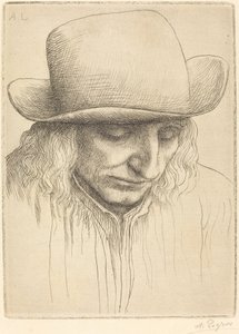 Peasant in a Round Hat by Alphonse Legros