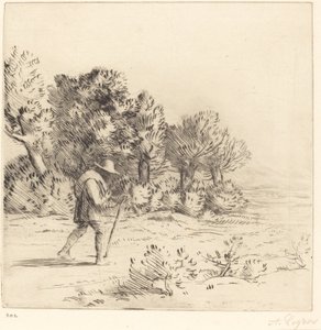 Peddler by Alphonse Legros