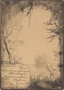 Plate Made for an Exhibition at the Dunthorne Home by Alphonse Legros